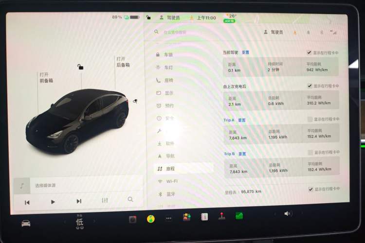 Used Tesla Model Y 2021 Standard Range Rear-Wheel Drive Version Instrument Cluster