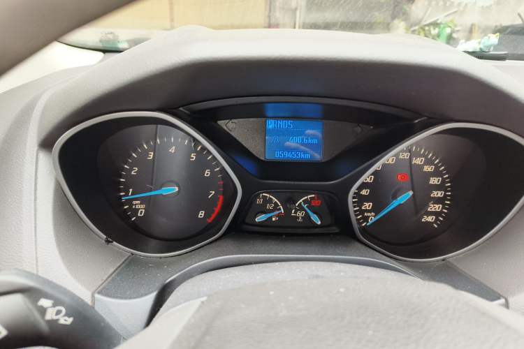 Used Ford Focus 2012 Sedan 1.6L Automatic Comfort Model Odometer Close Up