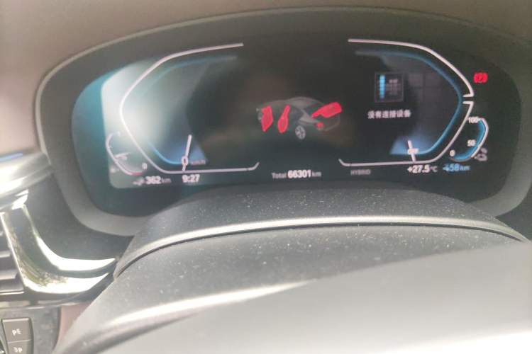 Used BMW 5 Series New Energy 2021 535Le M Sport Package Odometer Close Up