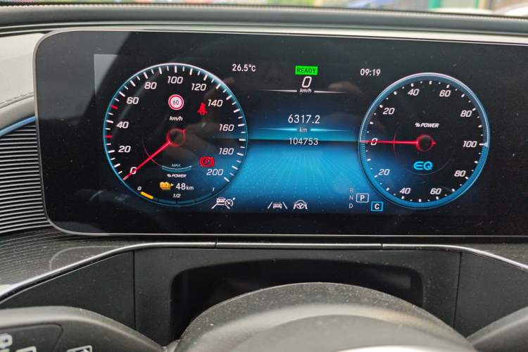 Used Mercedes-Benz EQC 2020 EQC 400 4MATIC Odometer Close Up