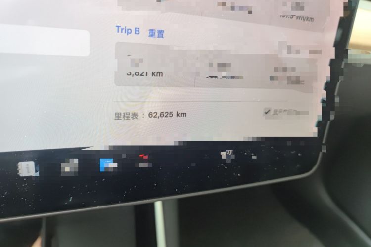 Used Tesla Model 3 2019 Standard Range Rear-Drive Upgraded Version Odometer Close Up