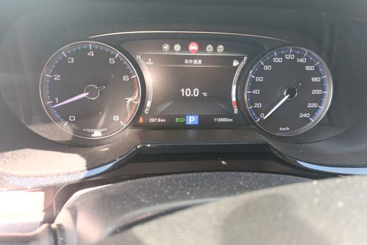 Used GAC Trumpchi GS8 2017 320T Two-Wheel Drive Luxury Smart Connectivity Version (7 Seats) Odometer Close Up