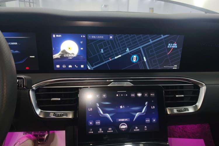 Used Hongqi E-HS9 2022 690 km Range Flagship Edition Six Seats Audio And AC Panel