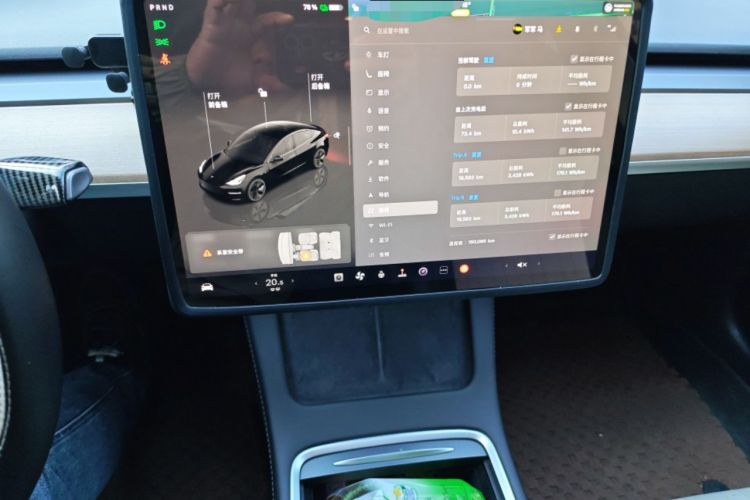 Used Tesla Model 3 2022 Rear-Wheel-Drive Version Audio And AC Panel