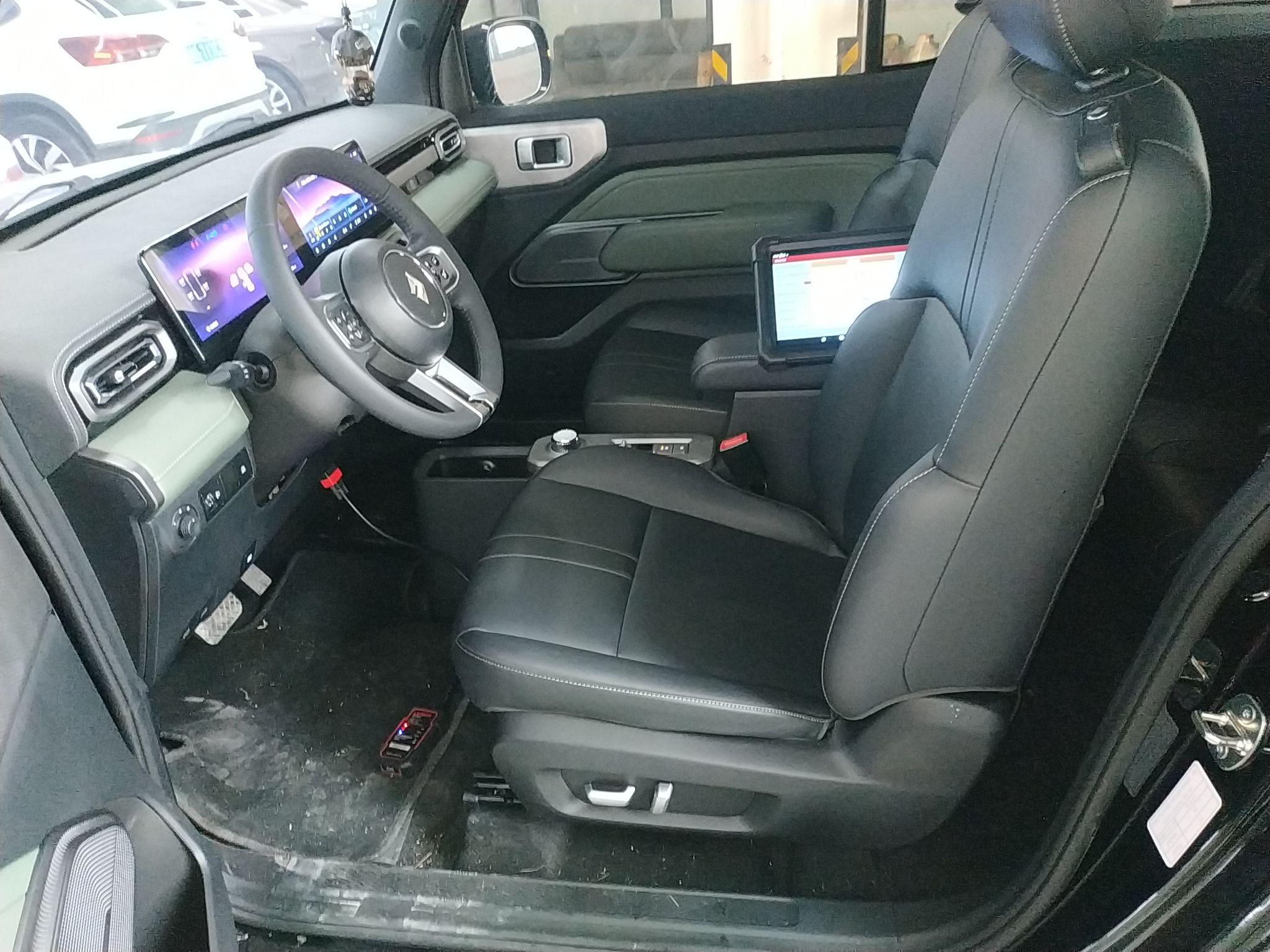 Переднее сиденье в автомобиле