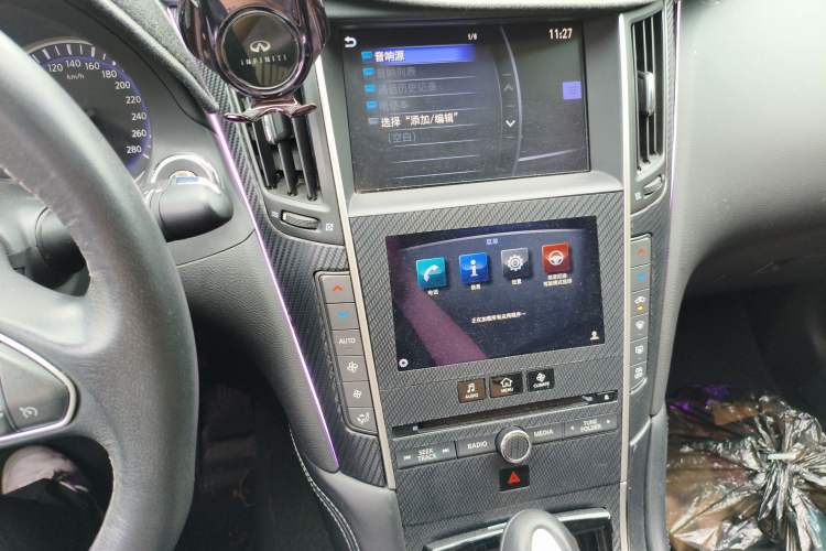 Used Infiniti Q50L 2016 2.0T Comfort Edition Audio And AC Panel