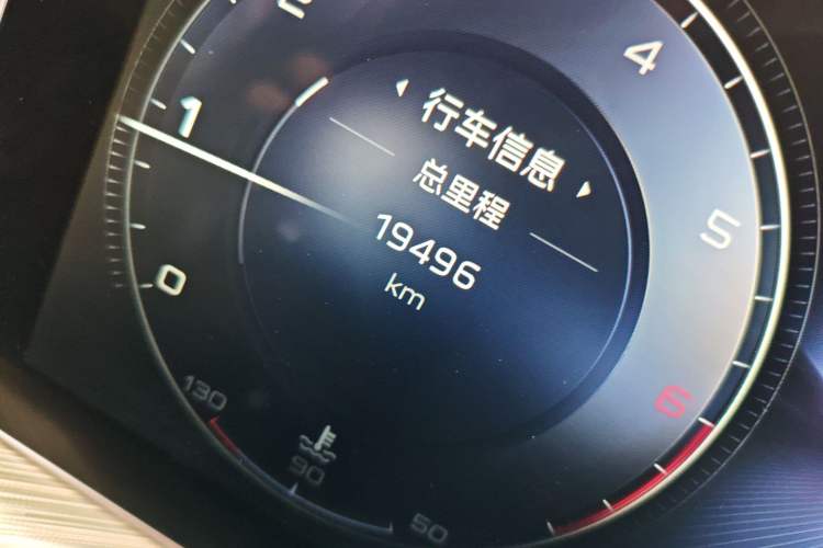Used Hongqi H9 2020 3.0T Smart Connect Flagship Edition Odometer Close Up