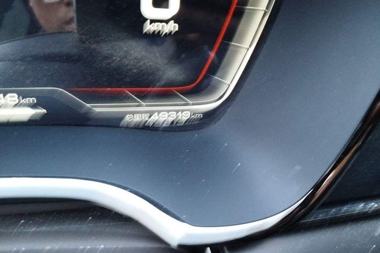 Used BYD Han 2021 EV Standard Range Luxury Model Odometer Close Up