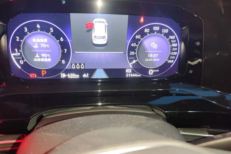 Used Volkswagen Golf 2021 280TSI DSG R-Line Odometer Close Up