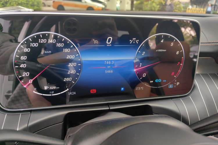 Used Mercedes-Benz C-Class 2023 C 260 L Sport Edition Odometer Close Up