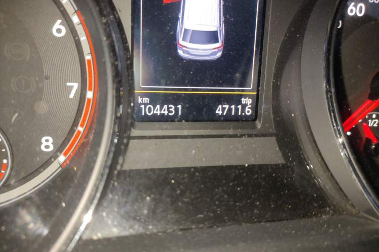 Used Volkswagen Teramont 2019 380TSI Four-Wheel Drive Luxury Version China VI Standard Odometer Close Up