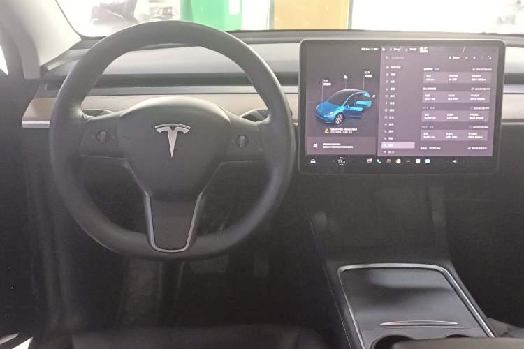 Used Tesla Model Y 2022 Long-Range All-Wheel-Drive Version Audio And AC Panel