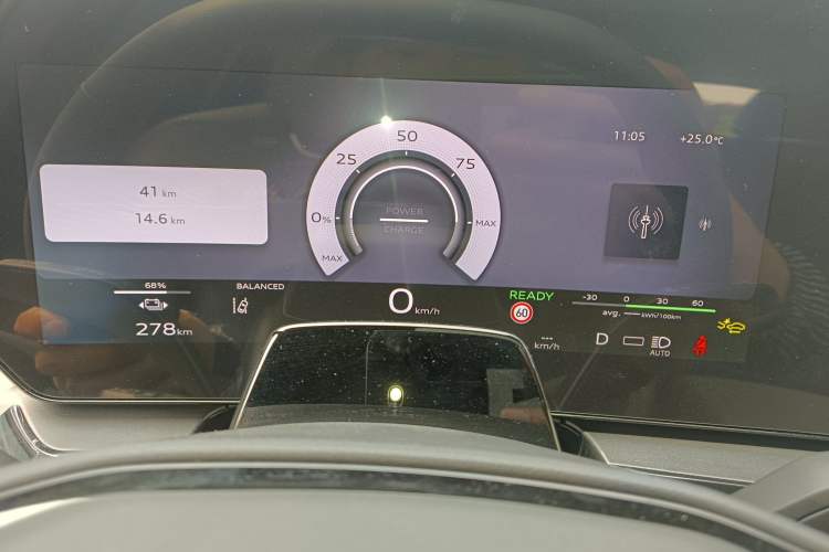 Used Audi Q6L e-tron 2026 First Launch Navigation Edition Instrument Cluster