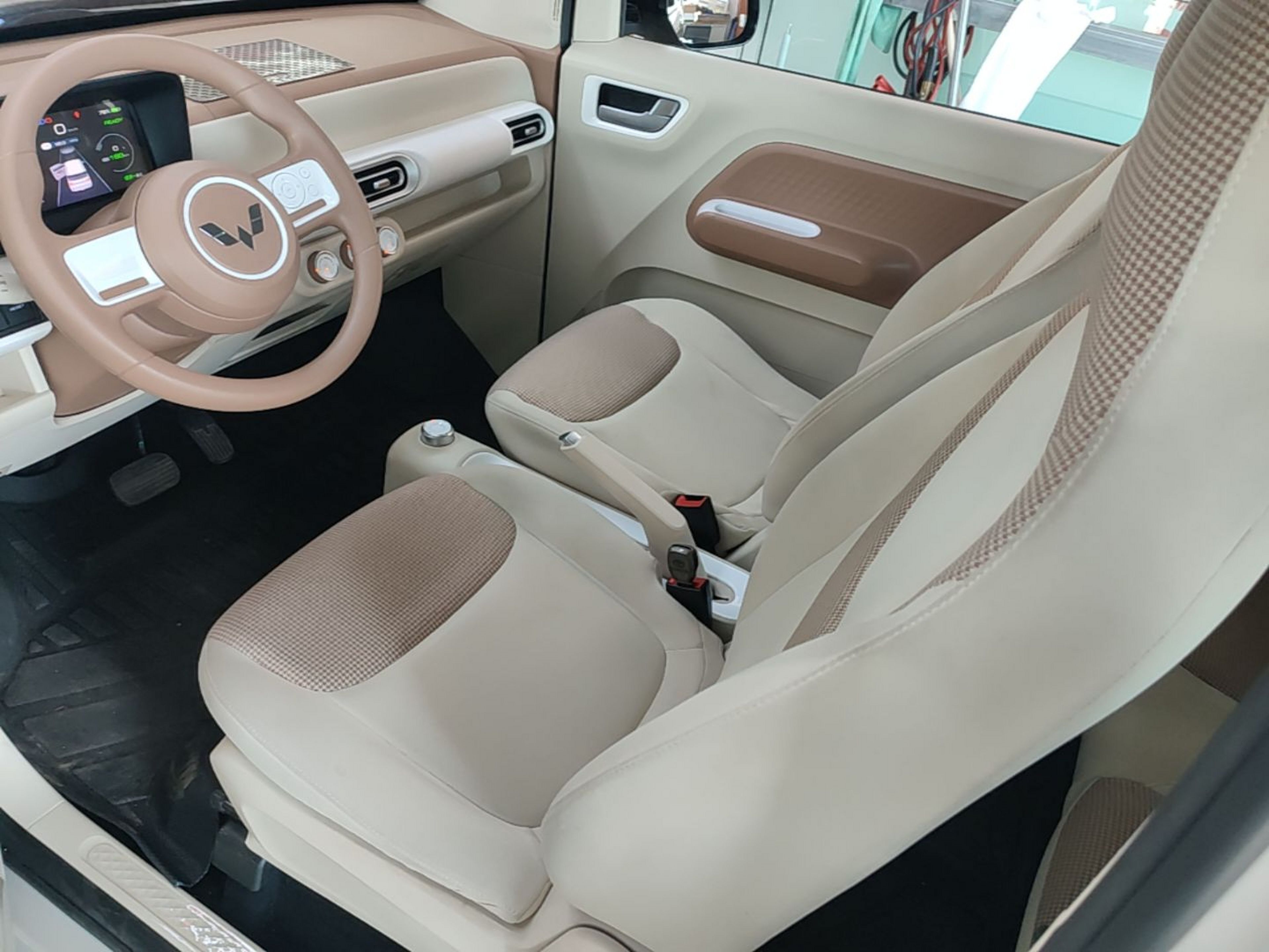 Vordere Reihe im Auto