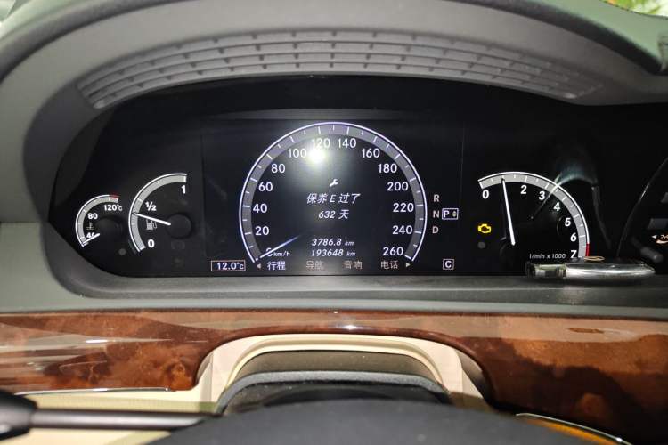 Used Mercedes-Benz S-Class 2008 S 350 L Luxury Model Instrument Cluster