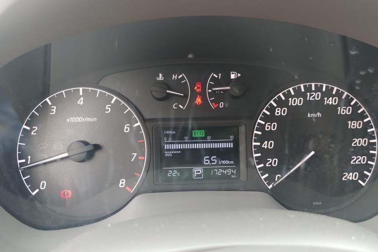 Used Nissan Sylphy 2012 1.6 XL CVT Luxury Edition Odometer Close Up