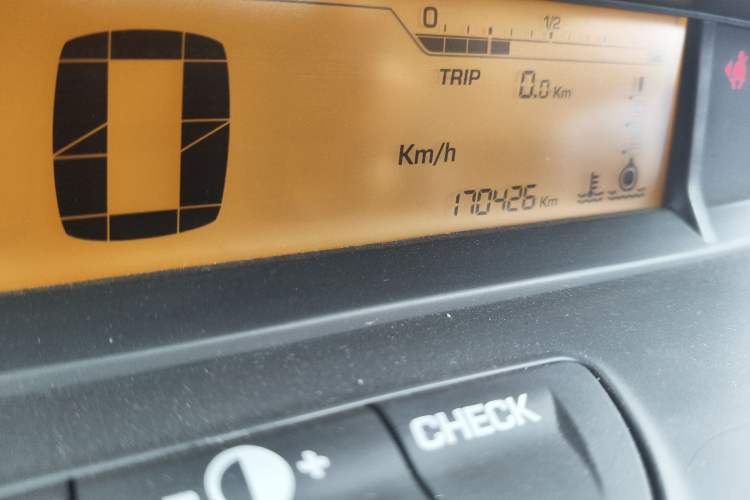 Used Citroen C-Quatre 2013 Sedan 1.6L Manual - Prestige Model Odometer Close Up