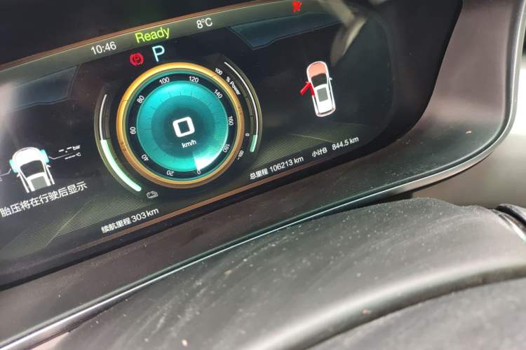 Used BAIC Beijing EX3 2019 R600 Strong Wind Edition Odometer Close Up