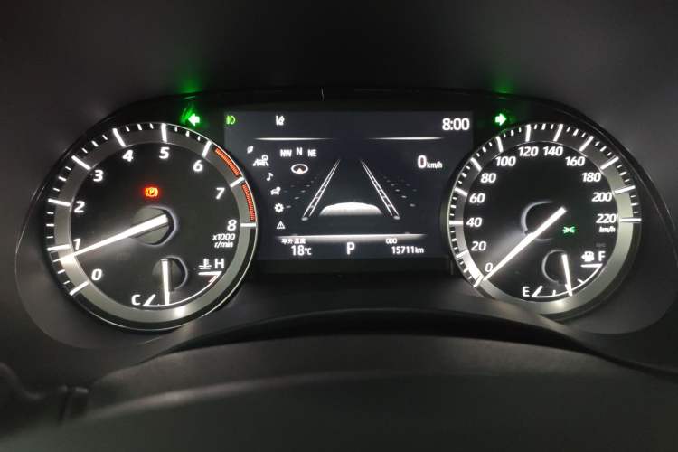 Used Toyota Highlander 2022 380T Four-Wheel Drive Prestige Edition 7-Seater Instrument Cluster