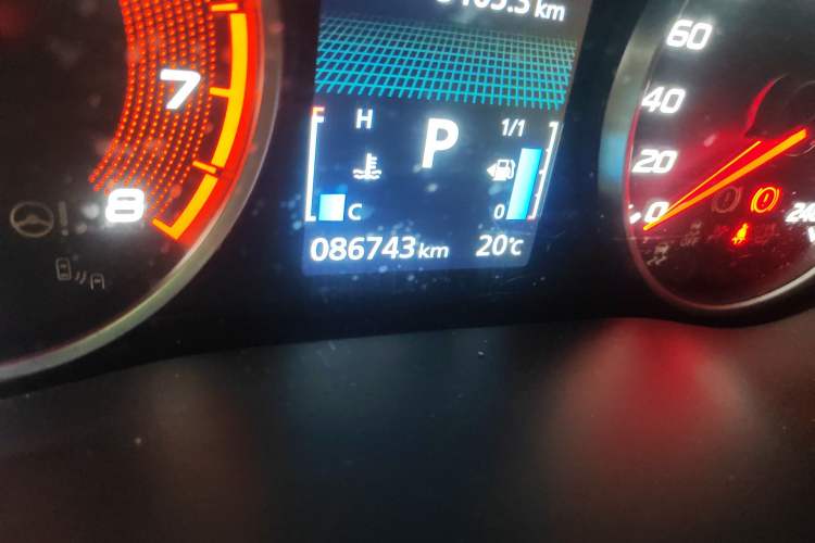 Used Mitsubishi Eclipse Cross 2018 1.5T CVT Two-Wheel Drive Belief Edition Odometer Close Up