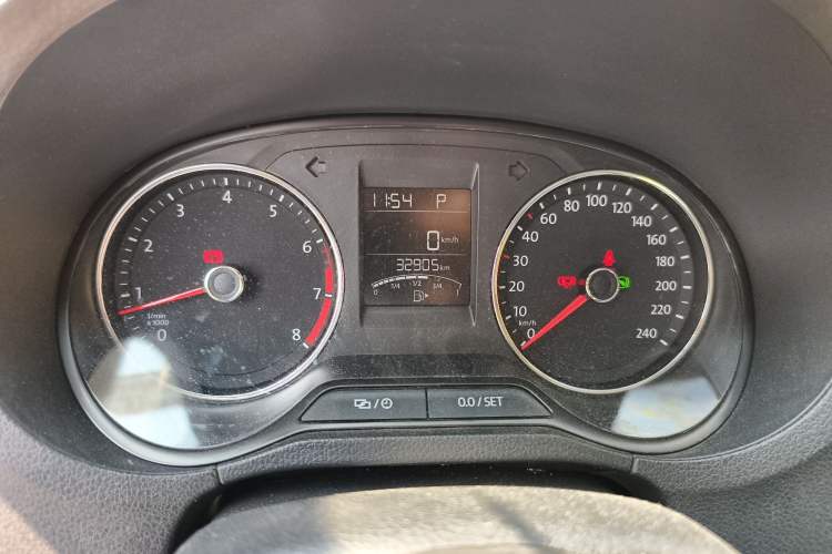 Used Volkswagen Polo 2018 1.5L Automatic Enjoyment Model Odometer Close Up