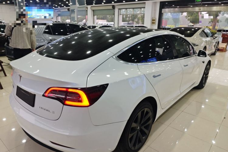 Used Tesla Model 3 2019 Standard Range Rear-Drive Upgraded Version Rear Right 45 Deg