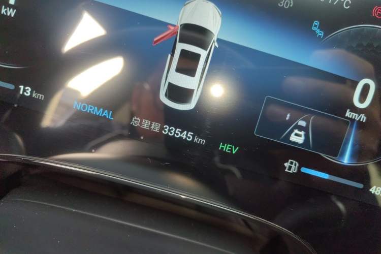 Used BYD Seal 2023 DM-i 1.5T 121km Flagship Model Odometer Close Up