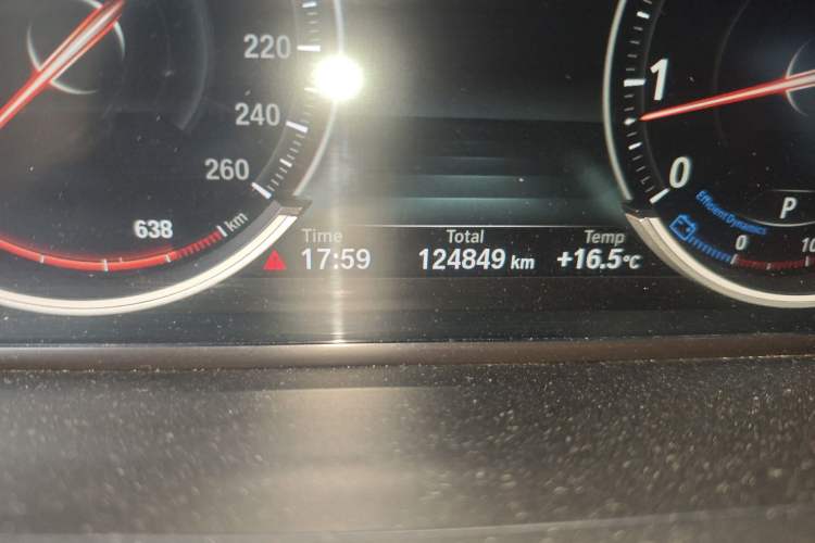 Used BMW 7 Series 2014 730Li Premium Edition Odometer Close Up