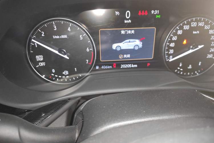 Used Buick Envision 2023 Encore Plus 652T Five-Seat Luxury Model Odometer Close Up