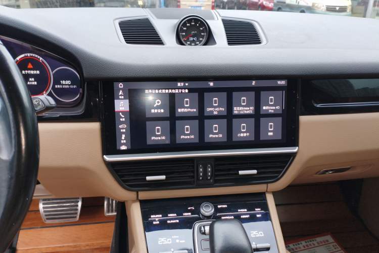 Used Porsche Cayenne 2019 2.9T S U.S. specification Audio And AC Panel