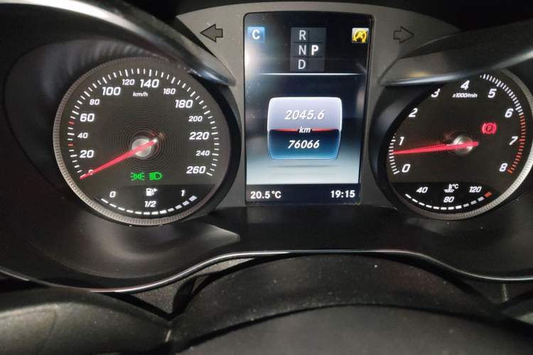 Used Mercedes-Benz C-Class 2017 Restyled C 200 Sport Edition Odometer Close Up