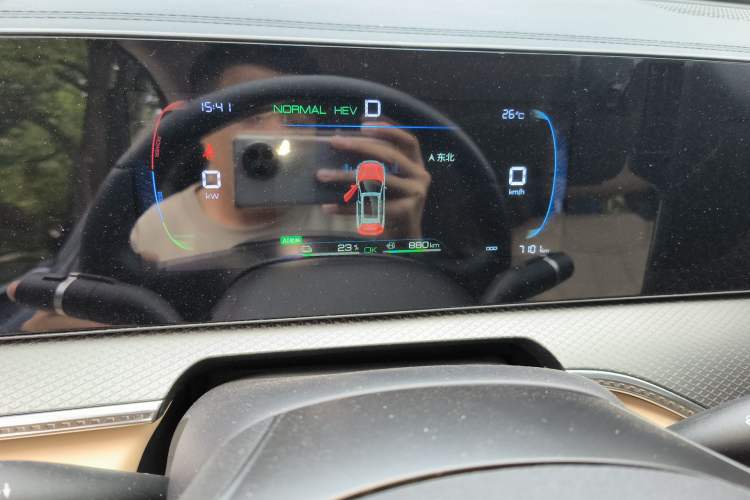 Used BYD Song Pro New Energy 2025 Second-Generation DM-i 75KM Leading Edition Odometer Close Up