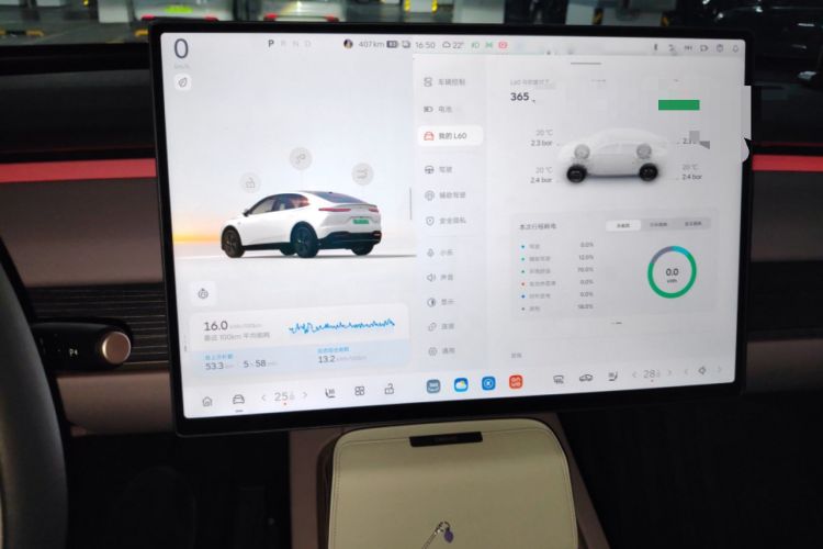 Used ONVO L60 2024 60 kWh Rear-Drive Version Audio And AC Panel