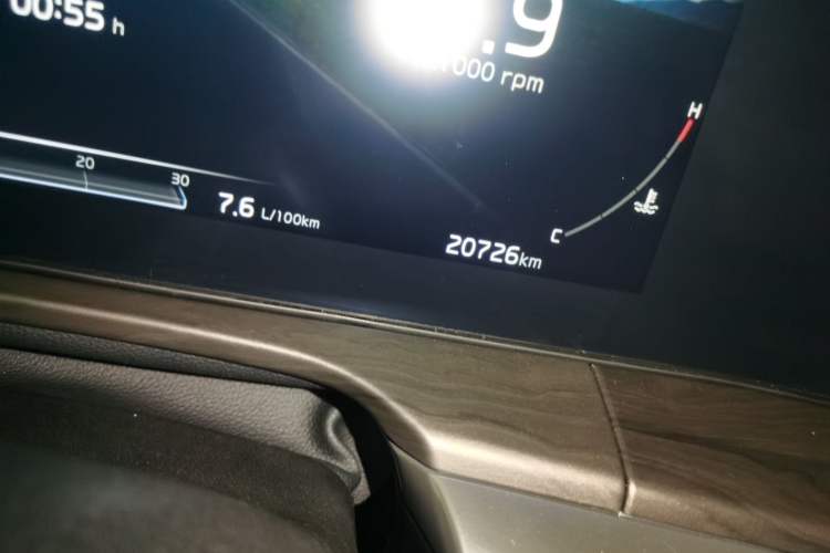 Used Kia K5 2020 380T GT-Line Flagship Edition Odometer Close Up