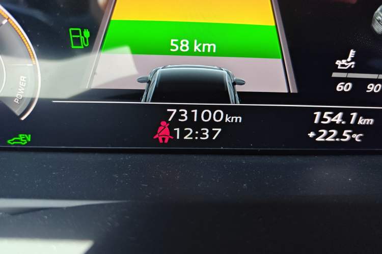 Used Audi A6L New Energy 2020 55 TFSI e quattro Odometer Close Up