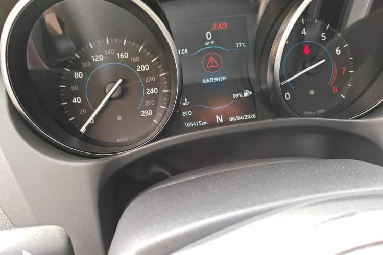 Used Jaguar XE 2018 2.0T 300 PS All-Wheel-Drive R-Sport Sport Edition Odometer Close Up