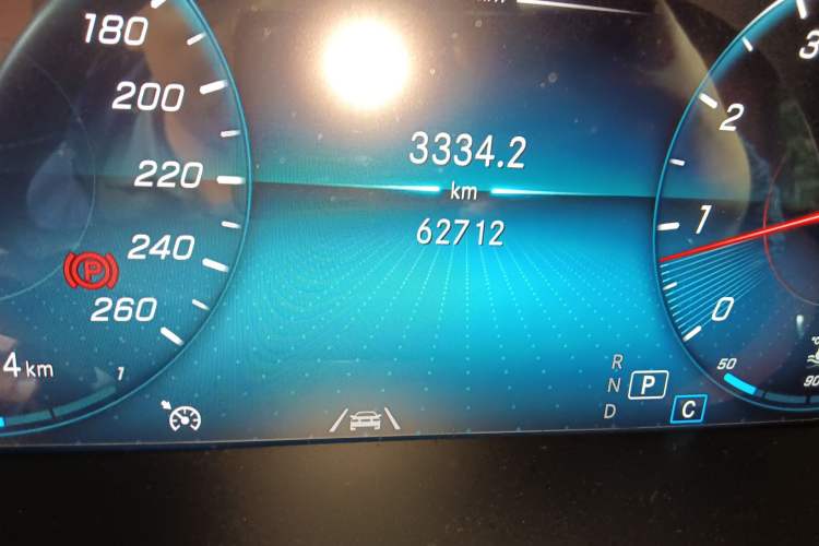 Used Mercedes-Benz GLC 2020 GLC 300 L 4MATIC Dynamic Edition Odometer Close Up