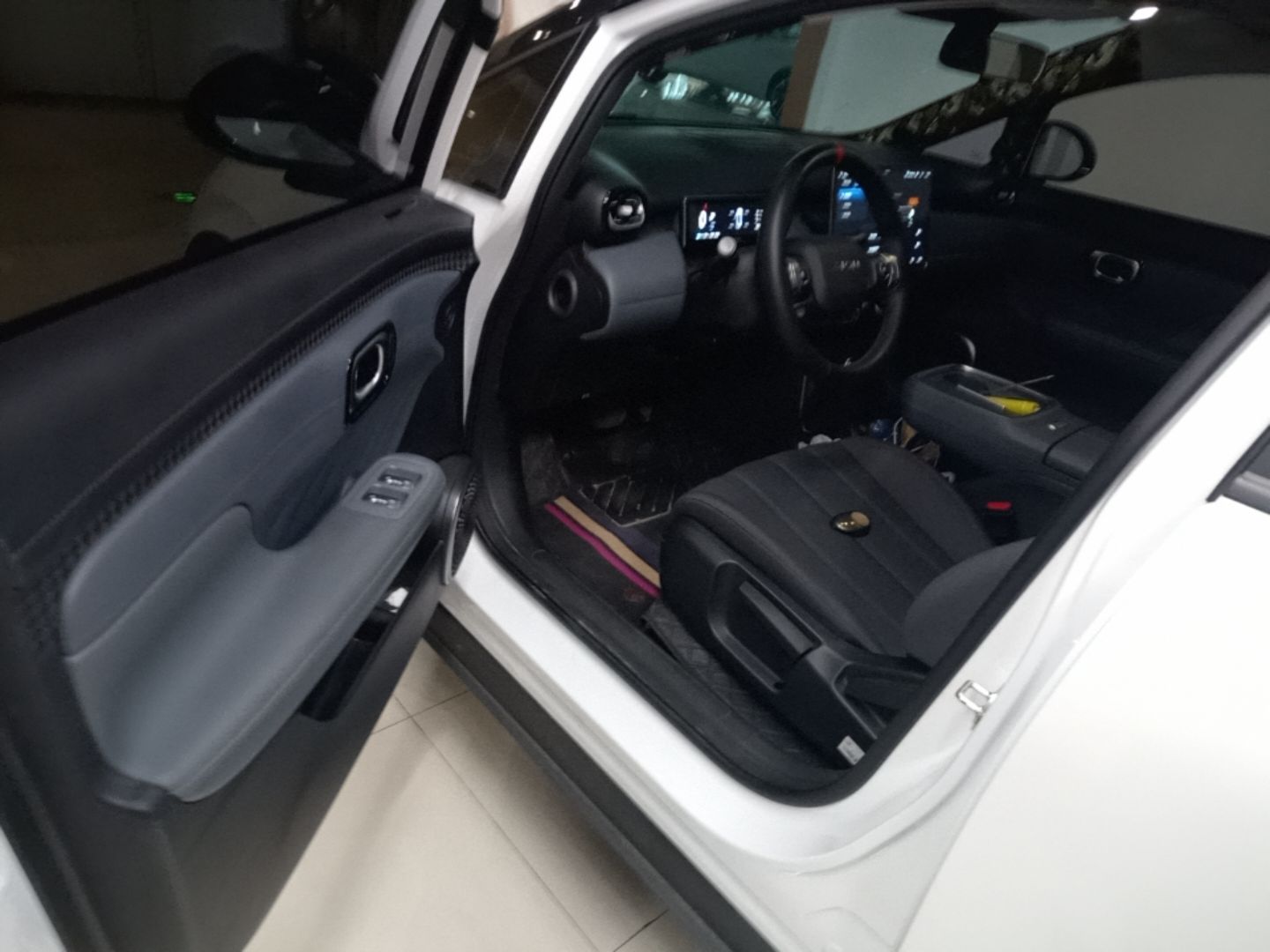 Vordere Reihe im Auto