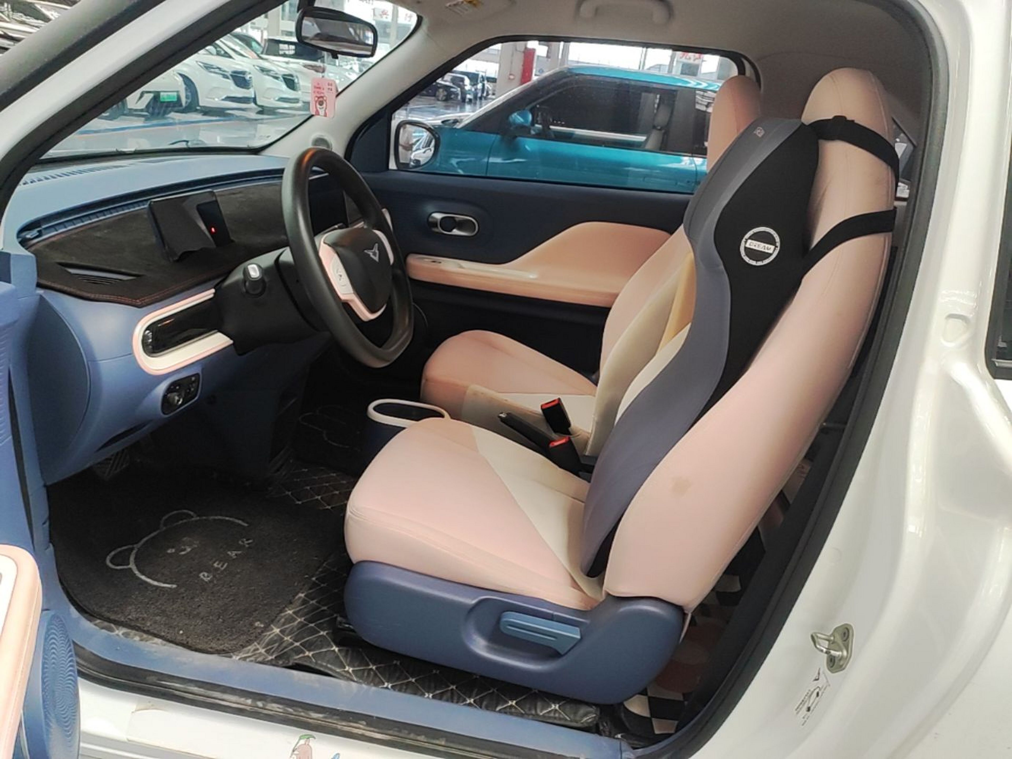 A primeira fila do carro