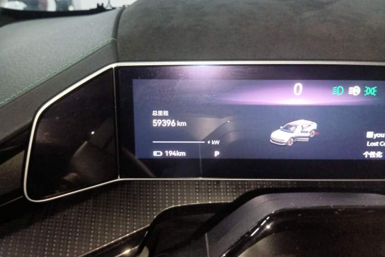 Used Zeekr 001 2022 Long-Range Dual-Motor WE Edition Odometer Close Up