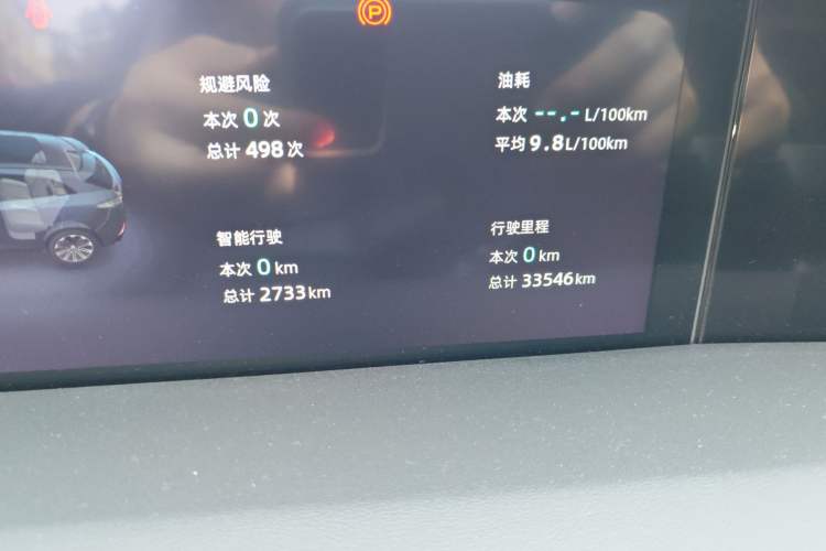 Used CHANGAN UNI-K 2021 2.0T Excellence Edition Odometer Close Up
