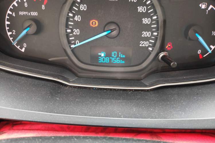 Used Ford Escort 2017 1.5L Manual Comfort Model Odometer Close Up