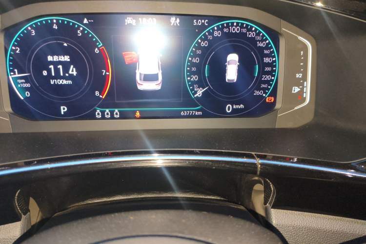 Used Volkswagen Tayron X 2020 380TSI Four-Wheel Drive Flagship Smart Connectivity Version Odometer Close Up