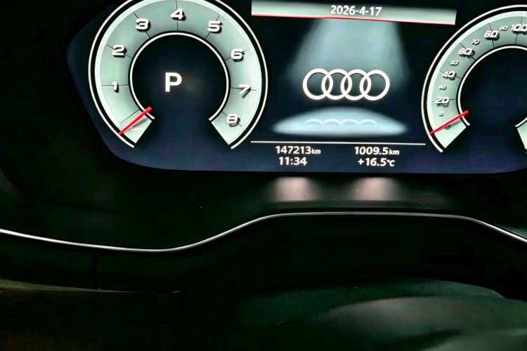 Used Audi A4L 2020 40 TFSI Luxury Prestige Edition Odometer Close Up