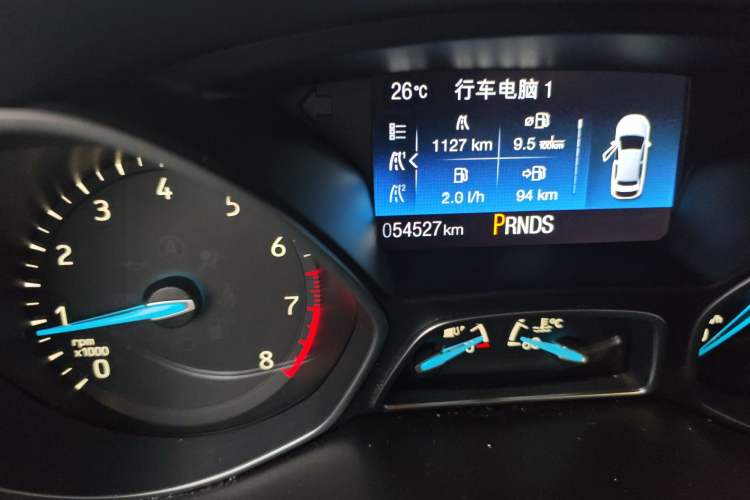 Used Ford Focus 2017 Hatchback EcoBoost 180 Automatic Sport Model Odometer Close Up