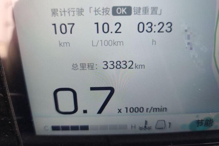 Used GAC Trumpchi M8 2023 Zongshi Series 400T Ultimate Edition Odometer Close Up