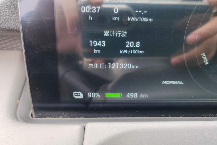 Used Hycan Z03 2022 510 km Range Trendy Cool Version 135 kW 63.98 kWh Odometer Close Up