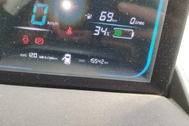 Used CHANGAN NEVO Lumin 2023 205km Xiangqin Version Odometer Close Up