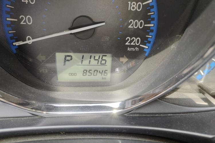 Used Toyota Vios 2017 1.5L CVT Innovation Edition Odometer Close Up