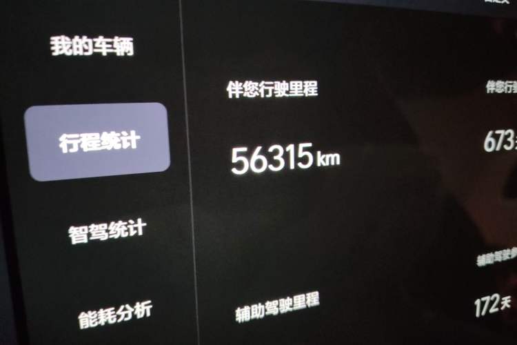 Used Li Auto L9 2023 Pro Model Odometer Close Up